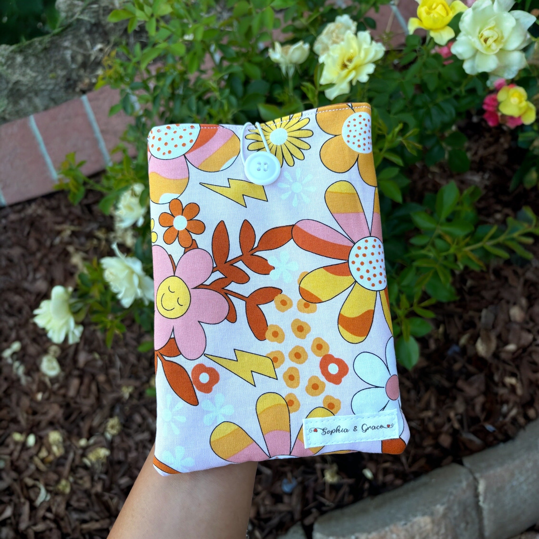 Quilted Floral Kindle/Book Sleeve