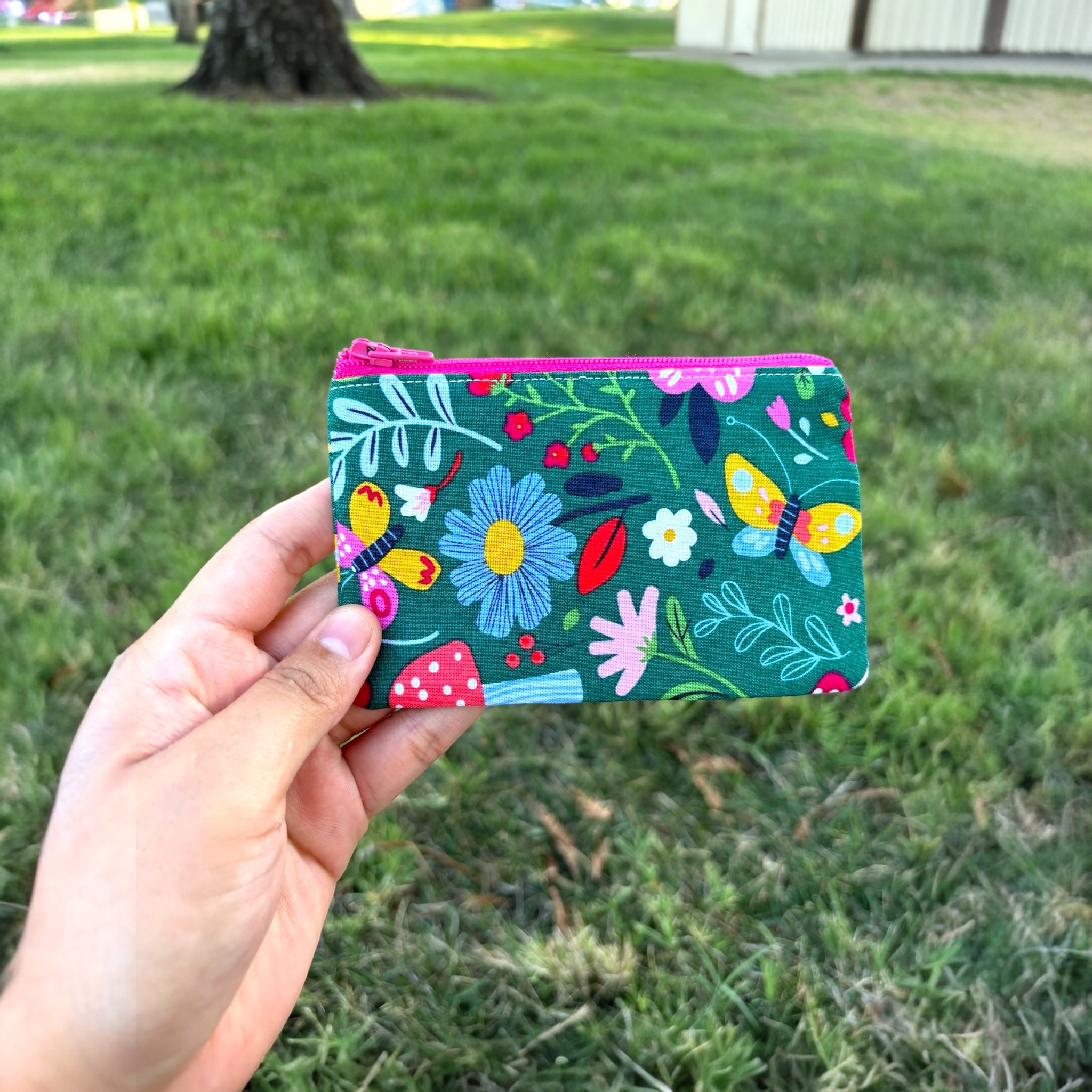 Green + Floral MultiUse Purse